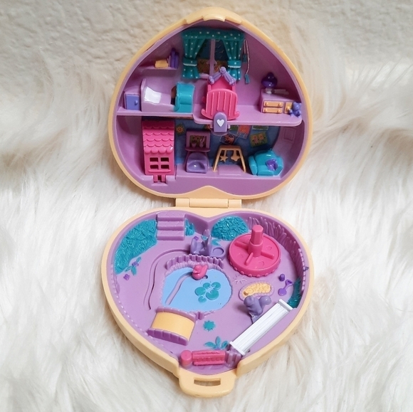 Vintage Bluebird Polly Pocket Strolling Baby Nursery Compact 1994 - Picture 2 of 10